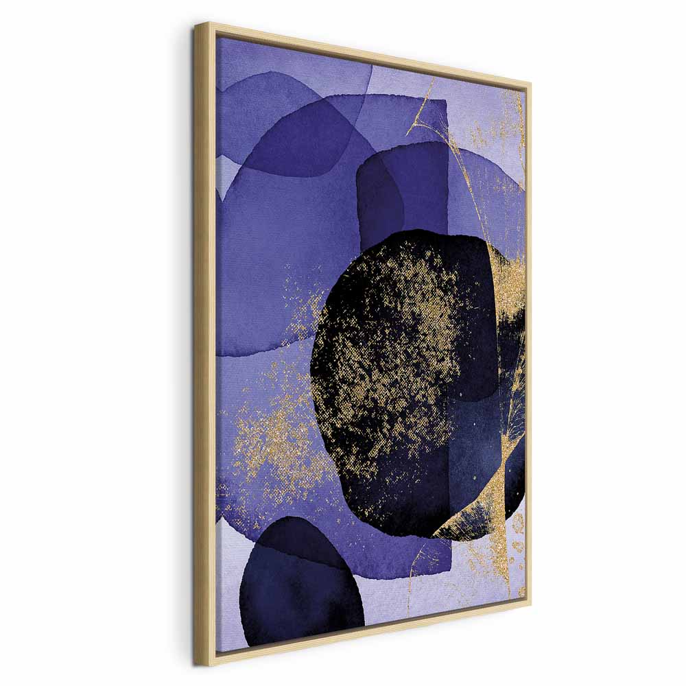 Purple Kaleidoscope Abstract Vertical Canvas Print