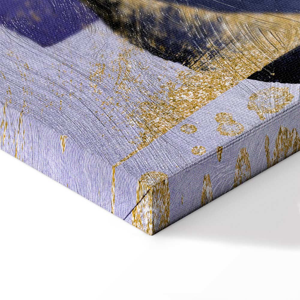 Purple Kaleidoscope Abstract Vertical Canvas Print