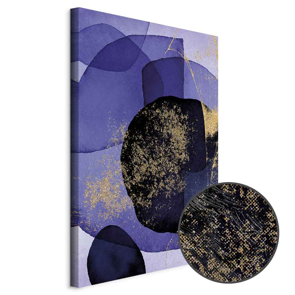 Purple Kaleidoscope Abstract Vertical Canvas Print