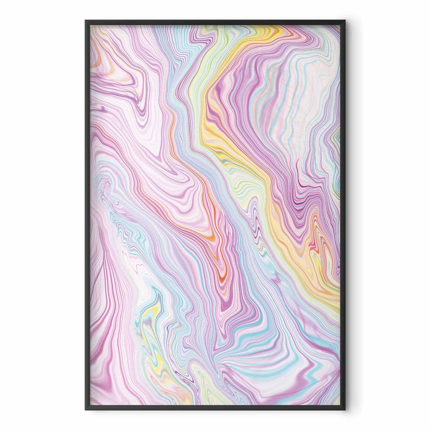 Pastel Abstract Shapes Contemporary Poster