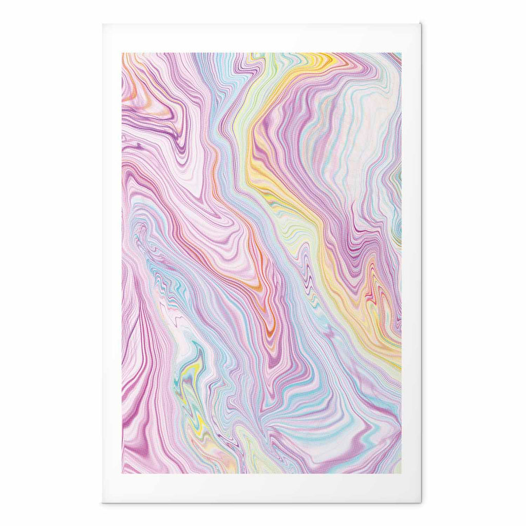 Pastel Abstract Shapes Contemporary Poster