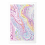 Pastel Abstract Shapes Contemporary Poster