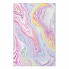 Pastel Abstract Shapes Contemporary Poster