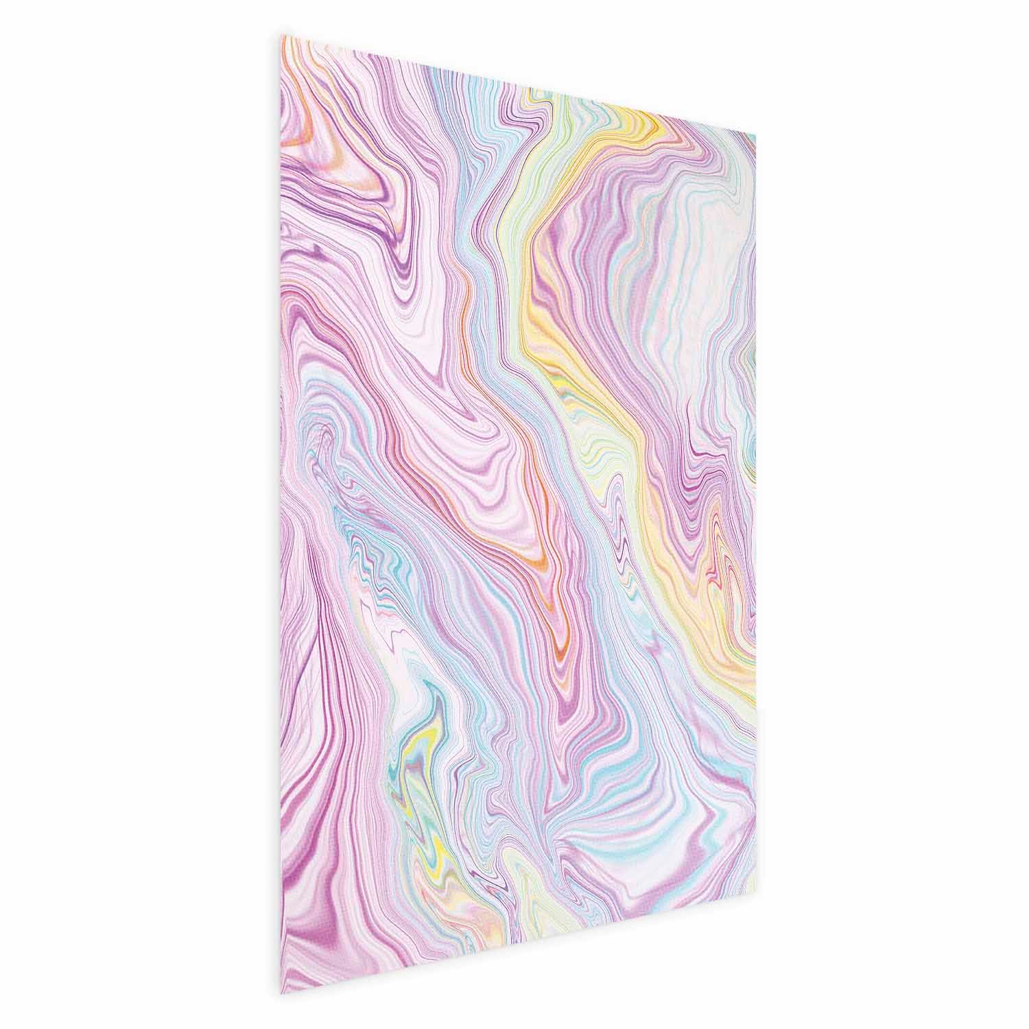 Pastel Abstract Shapes Contemporary Poster