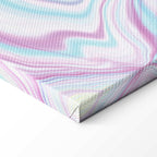 Pastel Abstract Shapes Multicolor Canvas Print