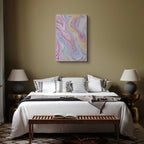 Pastel Abstract Shapes Multicolor Canvas Print