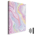 Pastel Abstract Shapes Multicolor Canvas Print