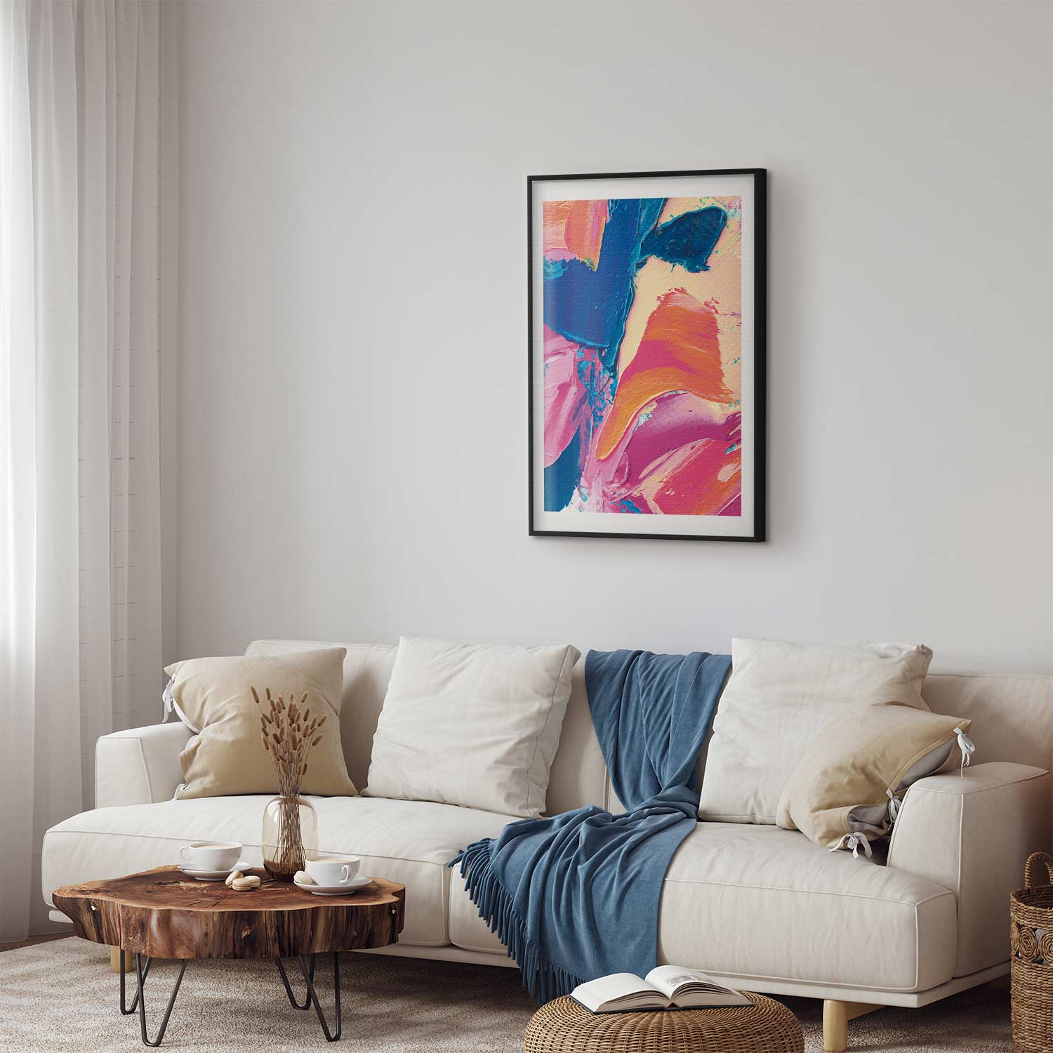 Abstract Color Contrast Poster