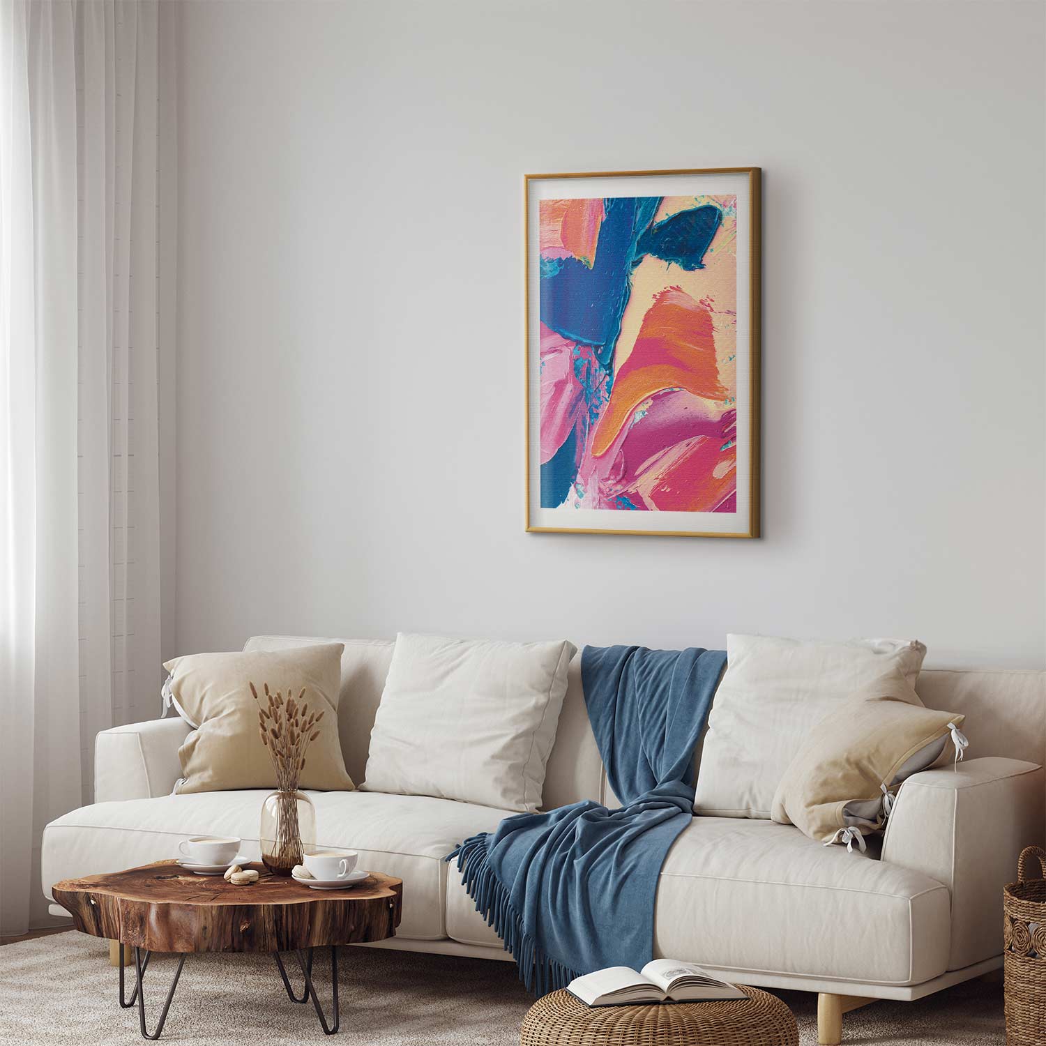 Abstract Color Contrast Poster