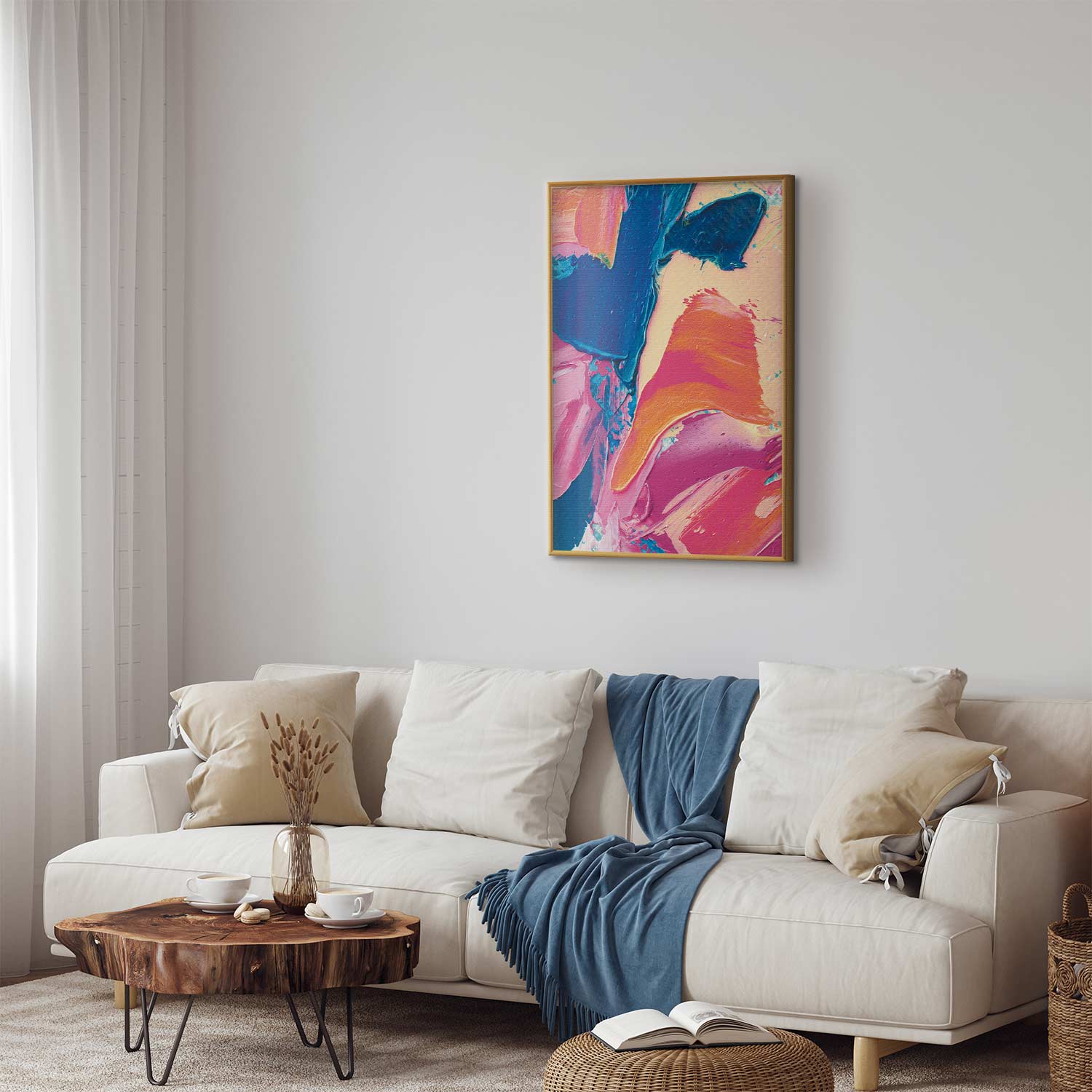 Abstract Color Contrast Poster