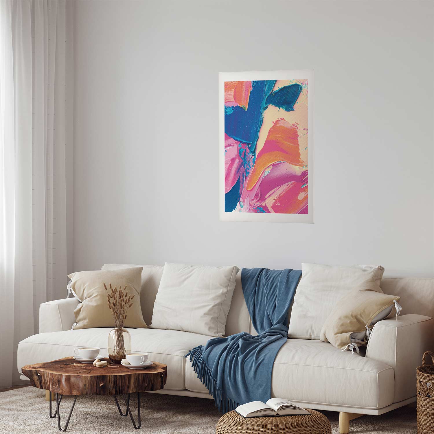 Abstract Color Contrast Poster