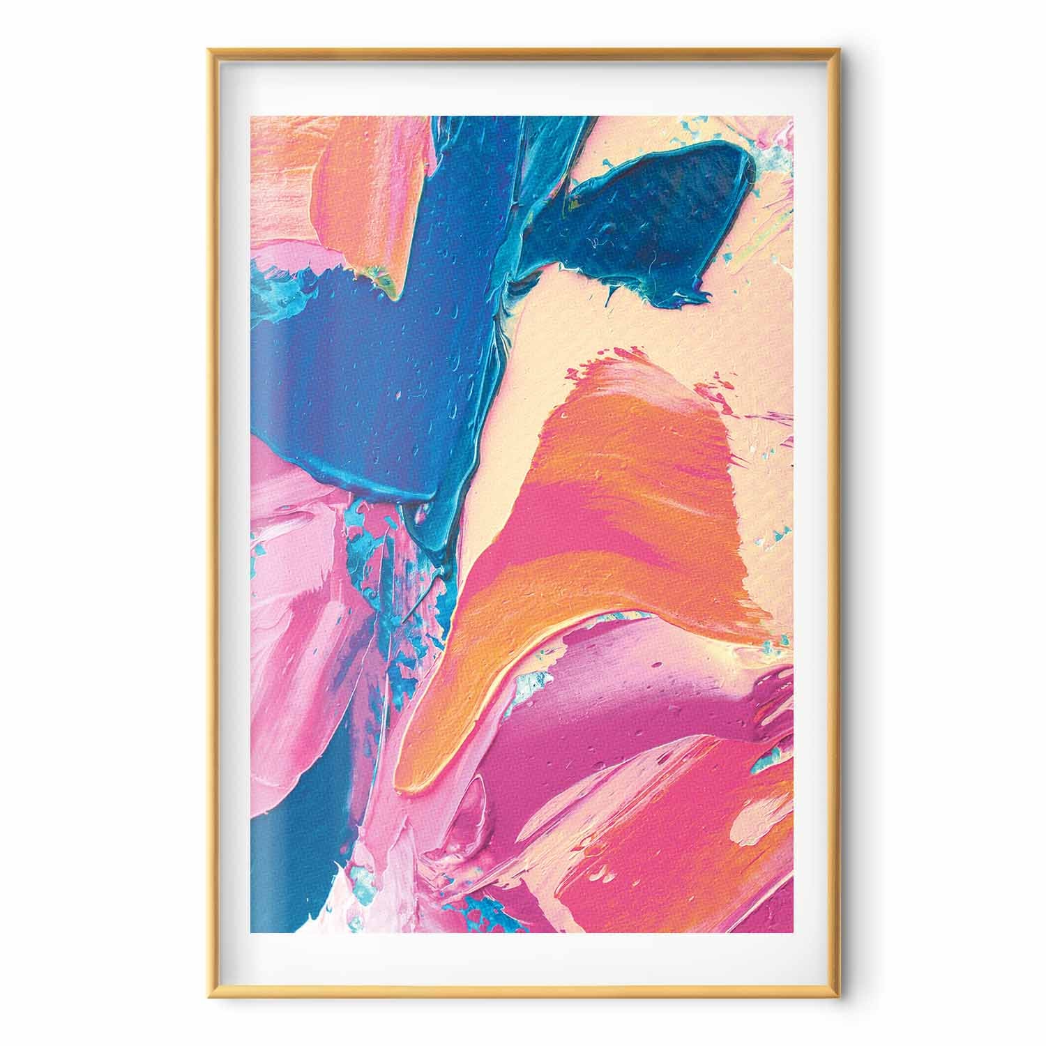 Abstract Color Contrast Poster