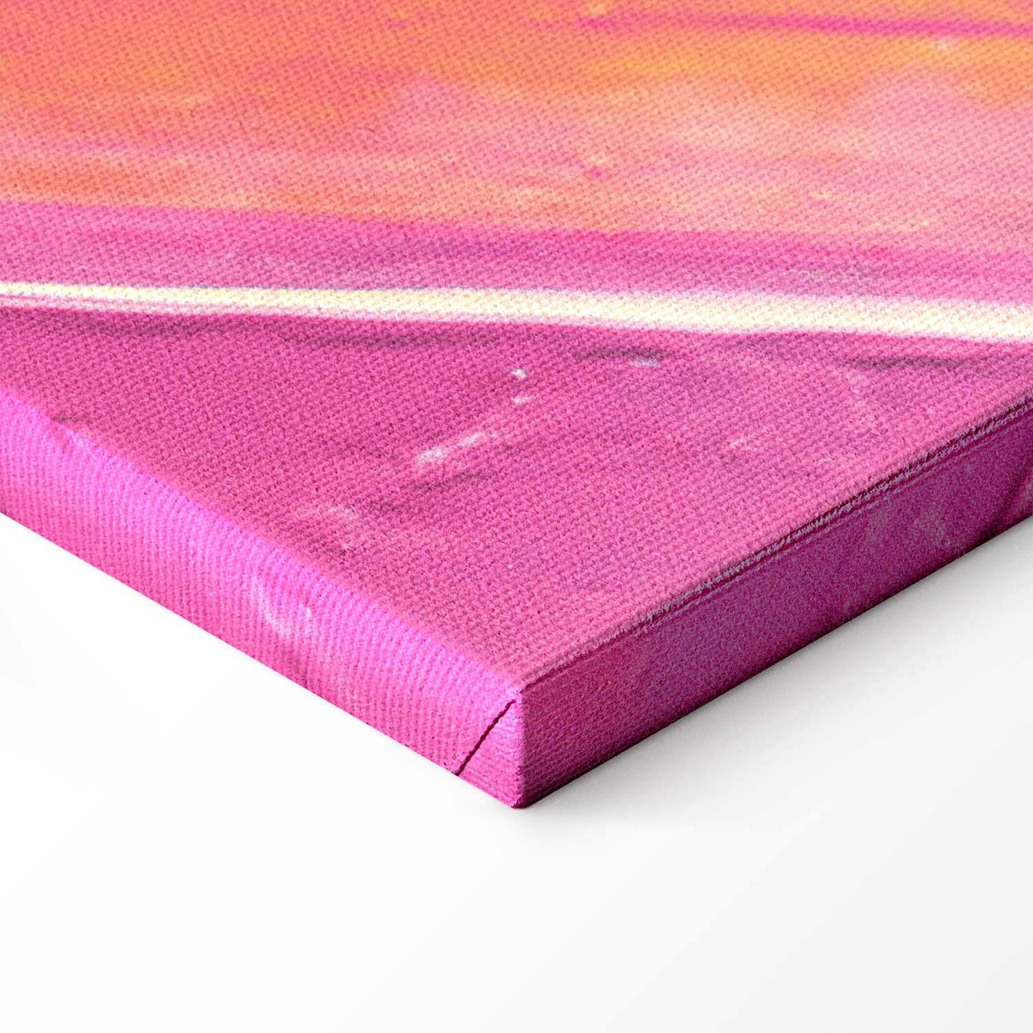 Energetic Abstract Shapes Multicolor Canvas Print