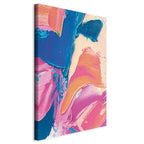 Energetic Abstract Canvas Print for Modern Spaces