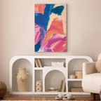 Energetic Abstract Canvas Print for Modern Spaces