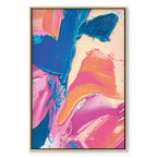 Energetic Abstract Shapes Multicolor Canvas Print