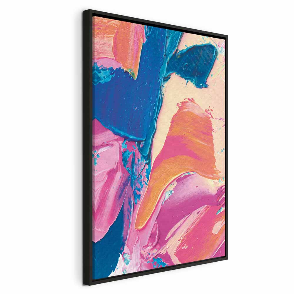 Energetic Abstract Canvas Print for Modern Spaces