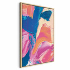 Energetic Abstract Canvas Print for Modern Spaces