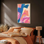 Energetic Abstract Canvas Print for Modern Spaces