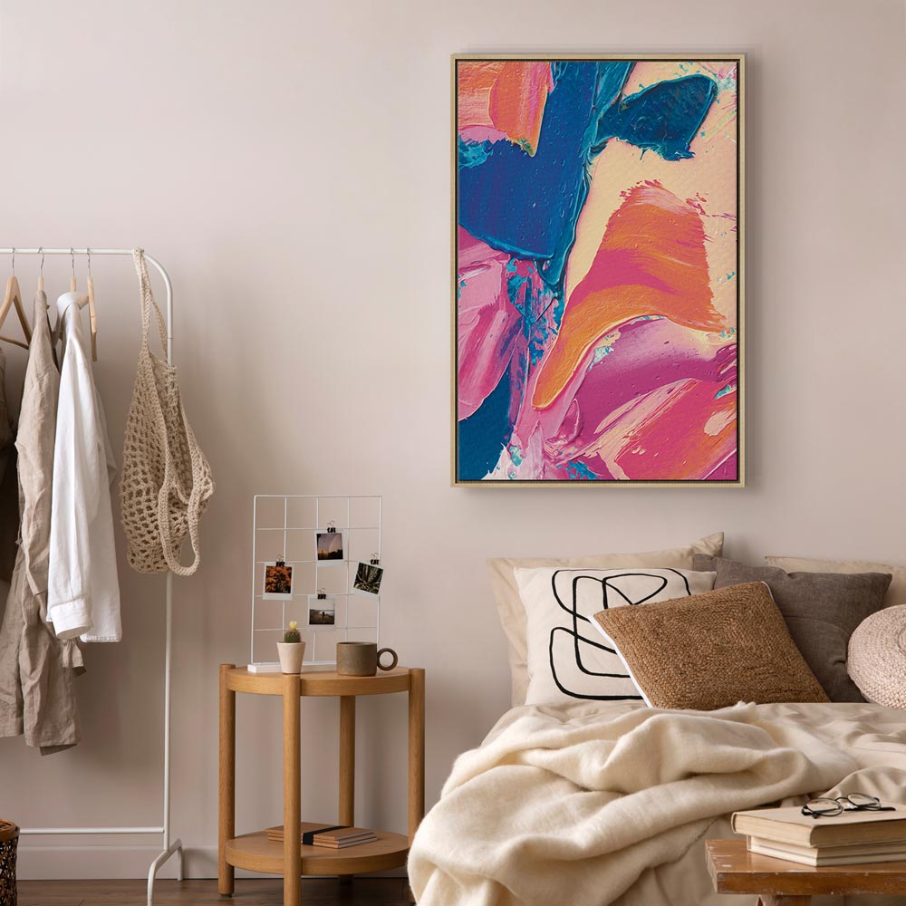 Energetic Abstract Canvas Print for Modern Spaces