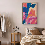 Energetic Abstract Canvas Print for Modern Spaces