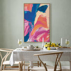Energetic Abstract Canvas Print for Modern Spaces