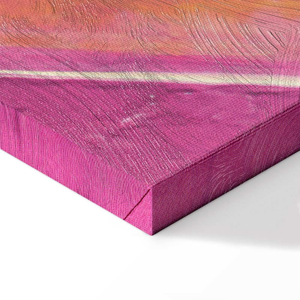 Energetic Abstract Shapes Multicolor Canvas Print