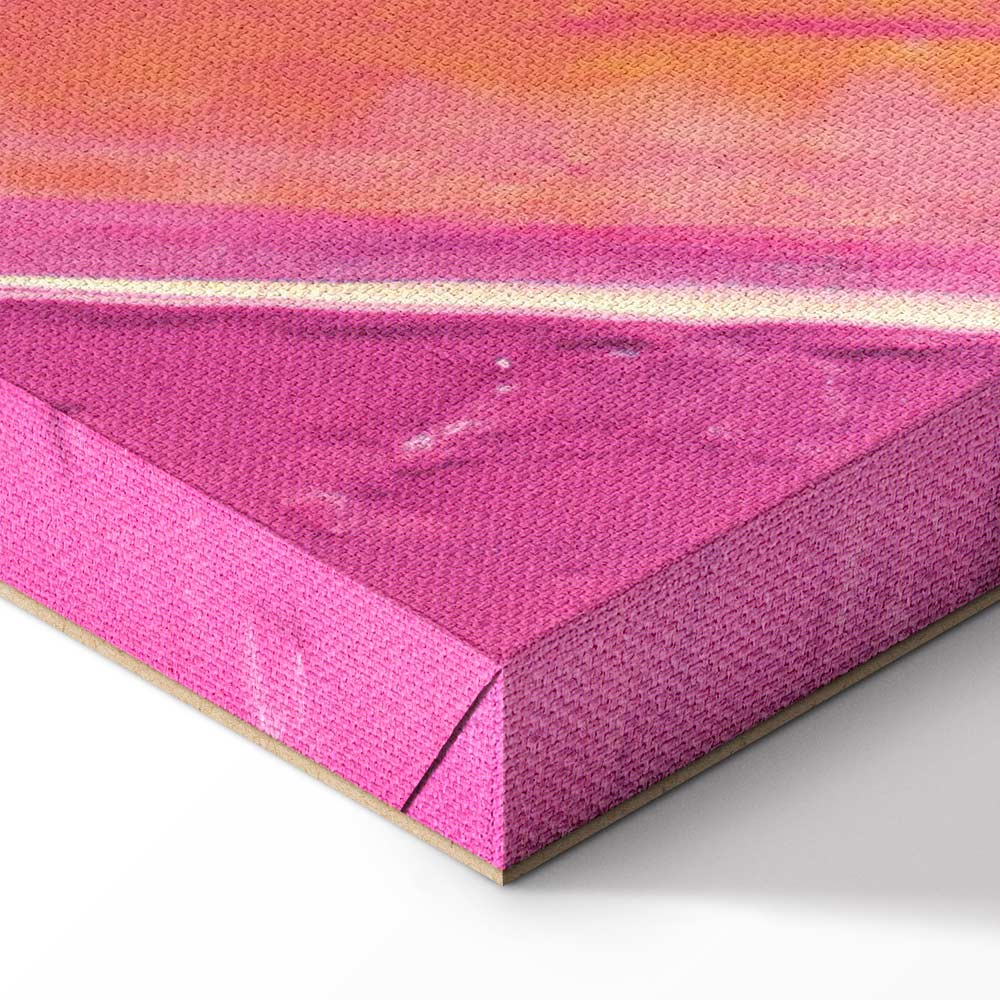 Energetic Abstract Shapes Multicolor Canvas Print