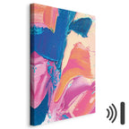 Energetic Abstract Shapes Multicolor Canvas Print