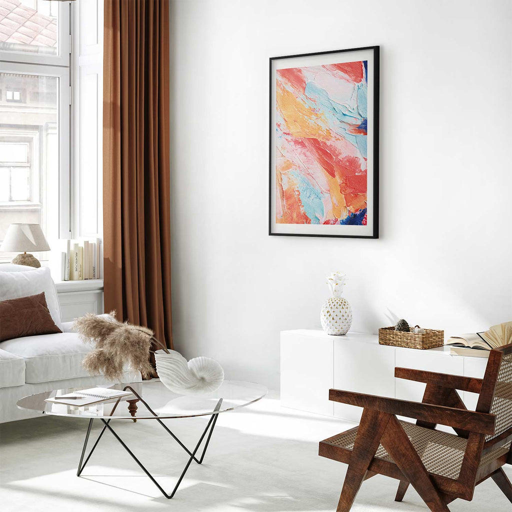 Pastel Color Transition Abstract Poster