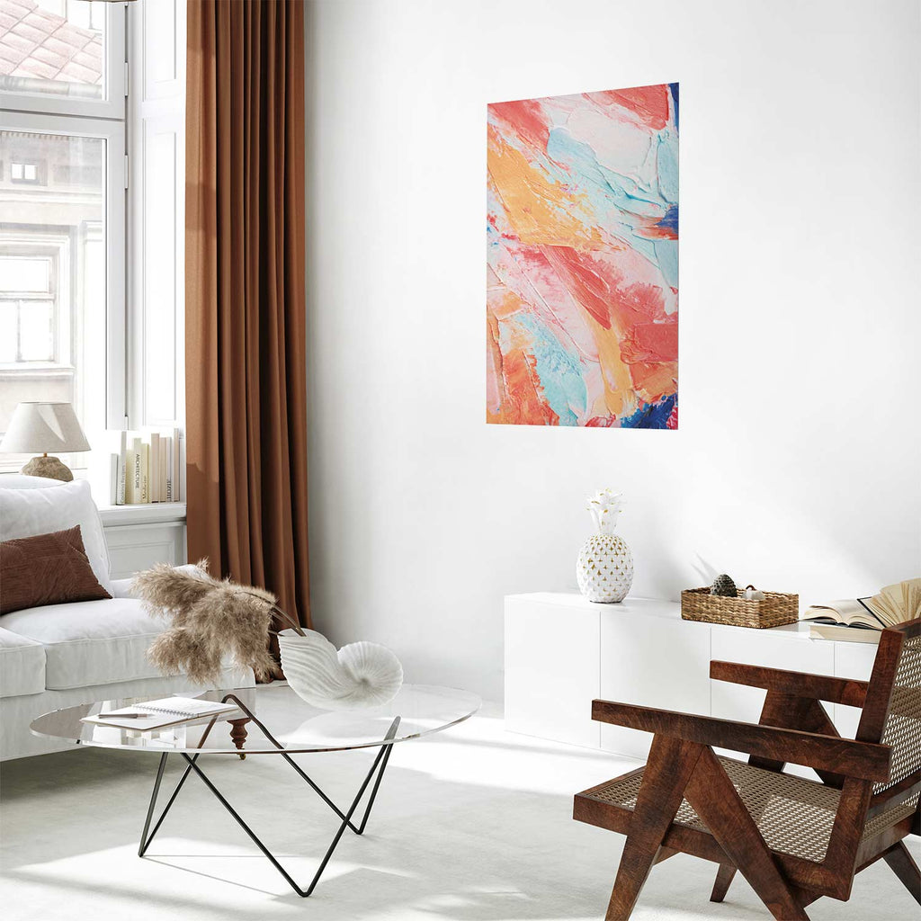 Pastel Color Transition Abstract Poster