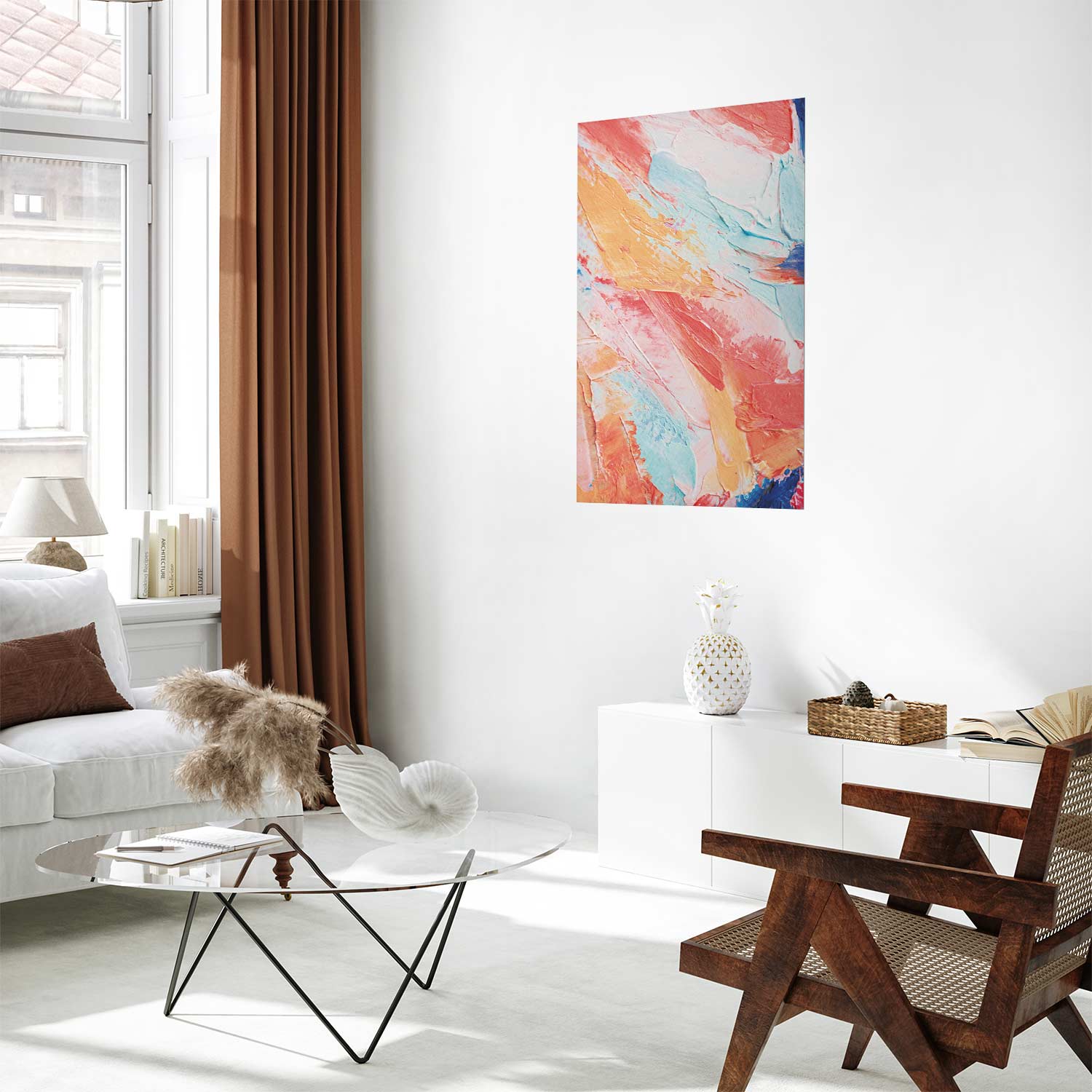 Pastel Color Transition Abstract Poster
