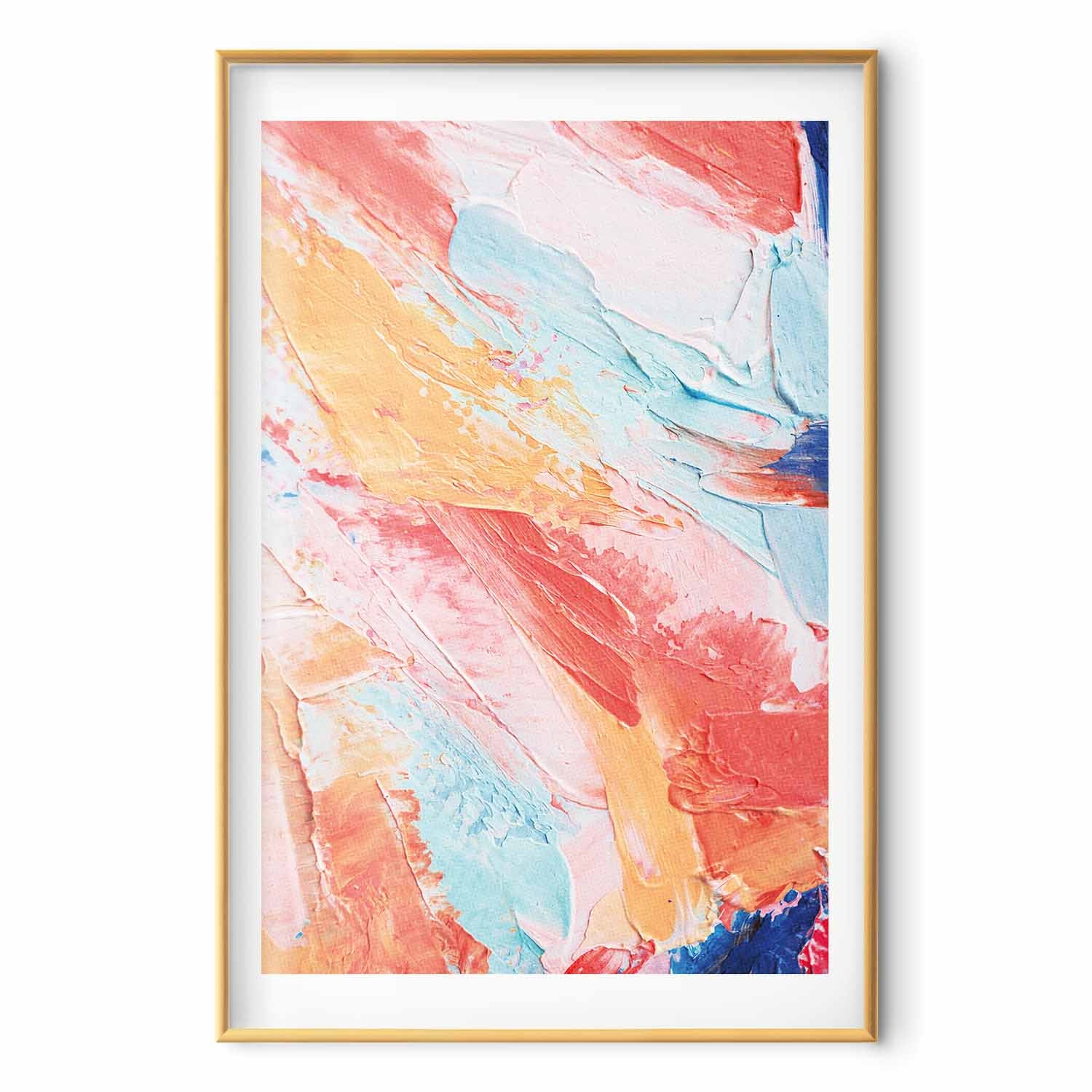 Pastel Color Transition Abstract Poster