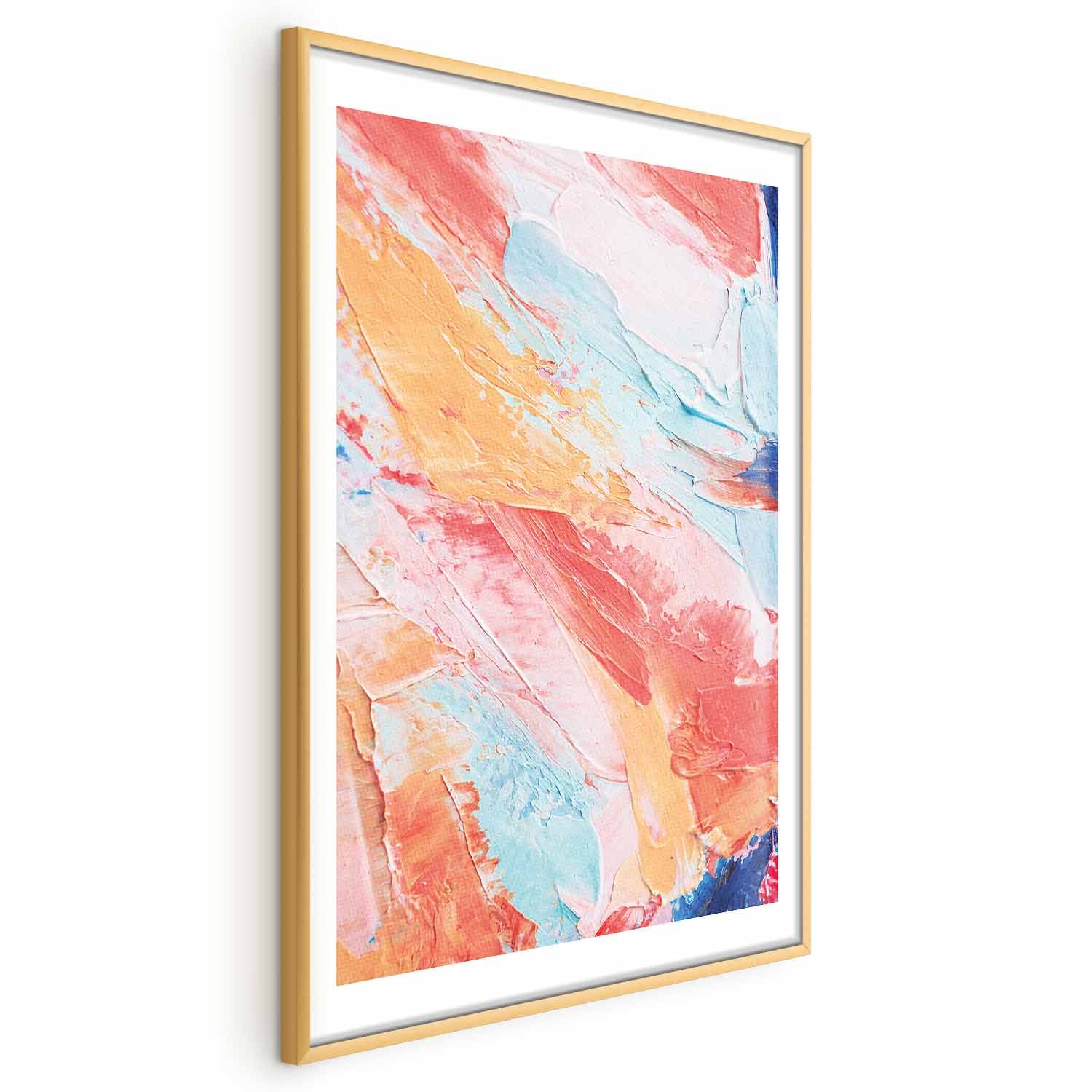 Pastel Color Transition Abstract Poster