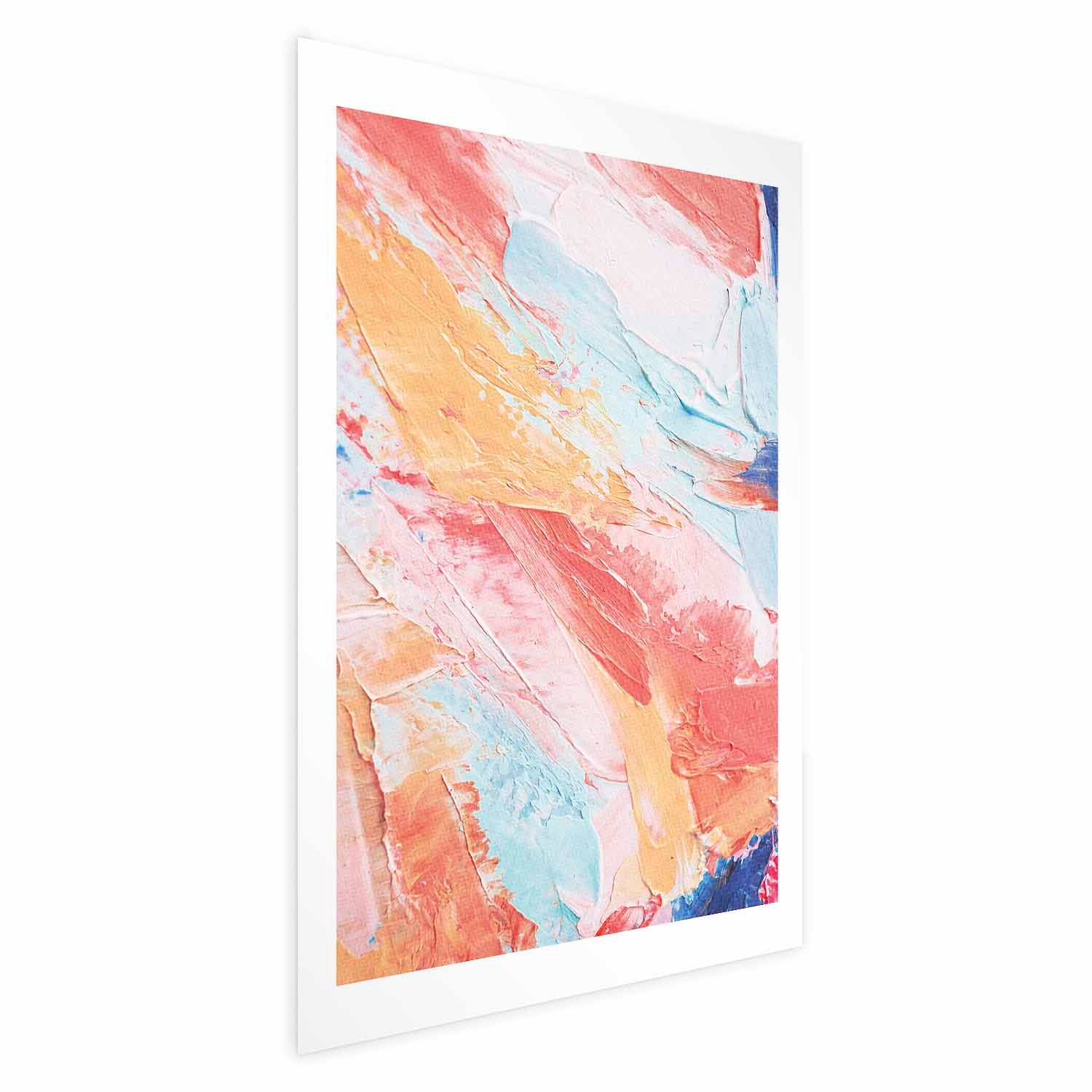 Pastel Color Transition Abstract Poster