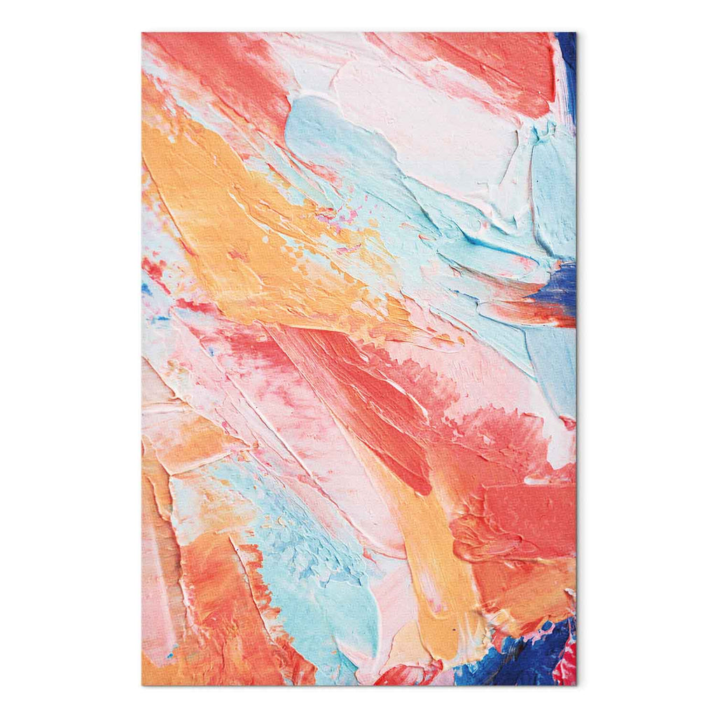 Spring Shades Abstract Multicolor Canvas Print