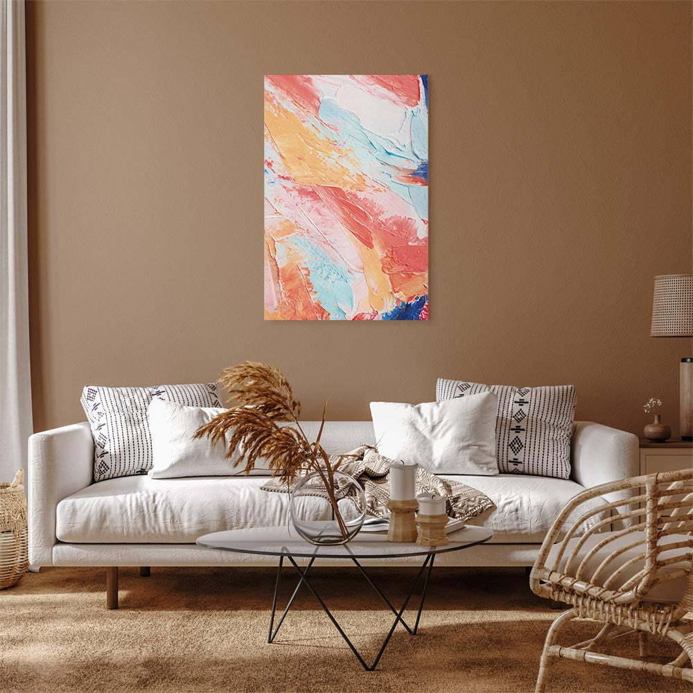 Colorful Canvas Print with Abstract Design