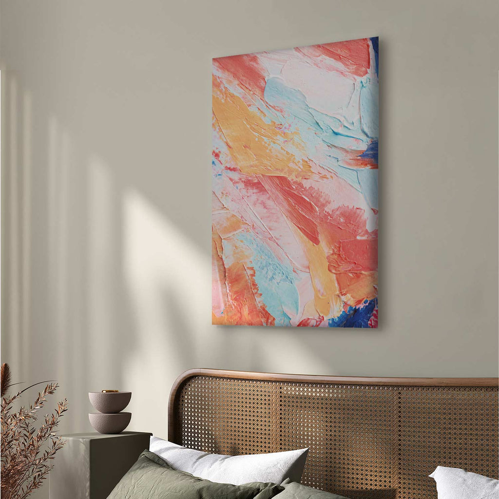 Spring Shades Abstract Multicolor Canvas Print
