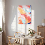 Spring Shades Abstract Multicolor Canvas Print