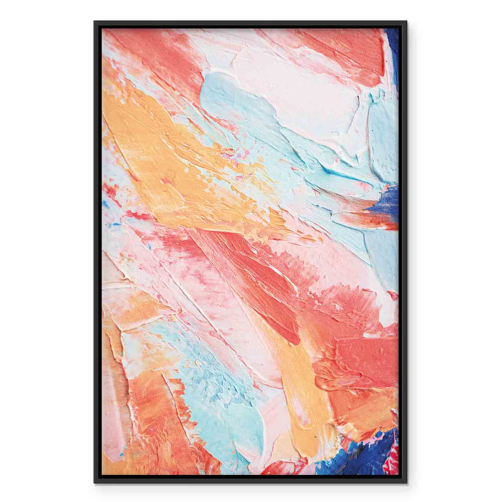 Spring Shades Abstract Multicolor Canvas Print