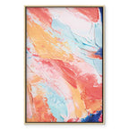 Spring Shades Abstract Multicolor Canvas Print