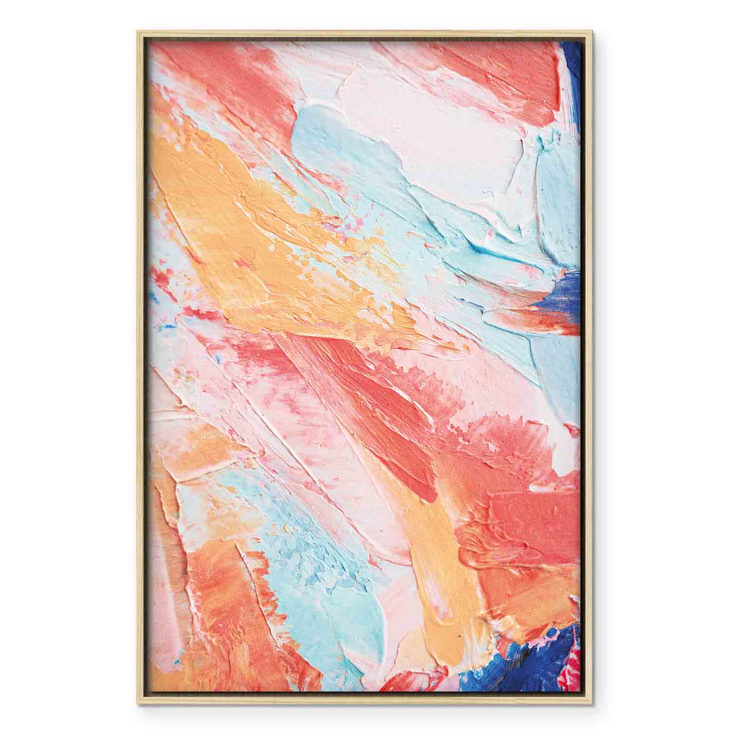 Spring Shades Abstract Multicolor Canvas Print