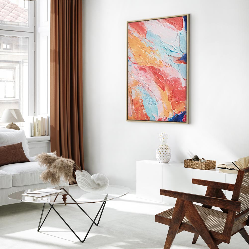 Colorful Canvas Print with Abstract Design