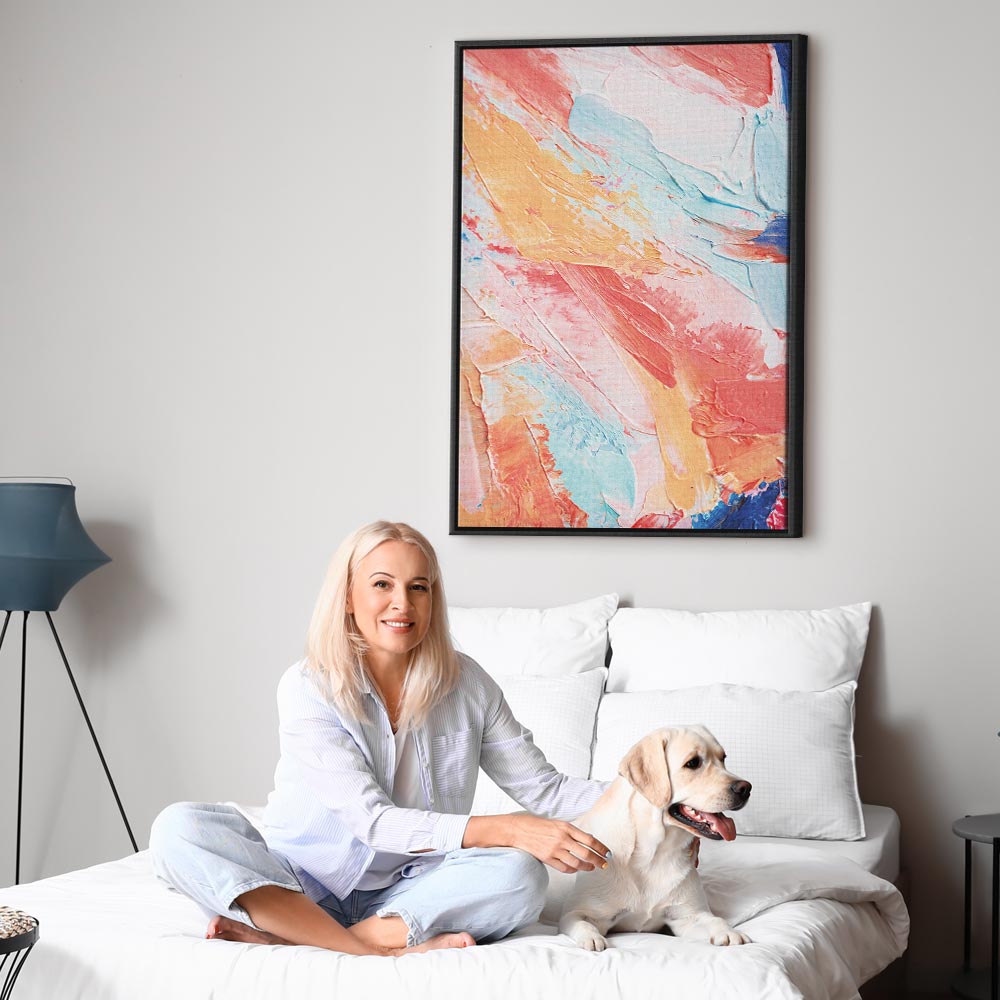 Colorful Canvas Print with Abstract Design