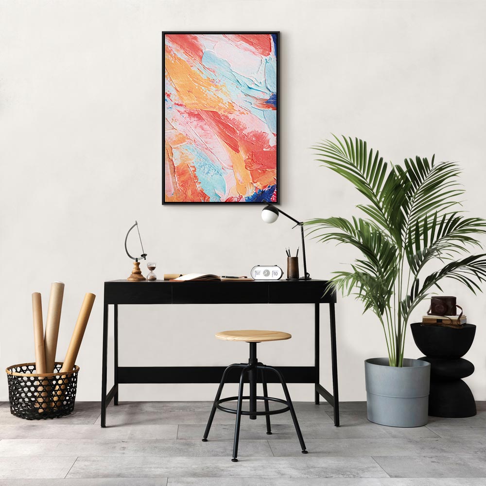 Colorful Canvas Print with Abstract Design