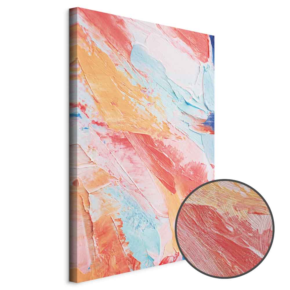 Spring Shades Abstract Multicolor Canvas Print