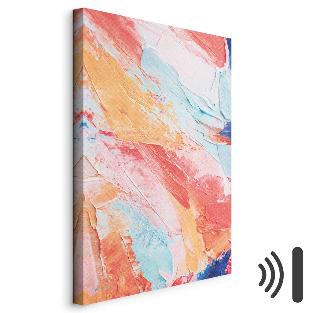 Spring Shades Abstract Multicolor Canvas Print