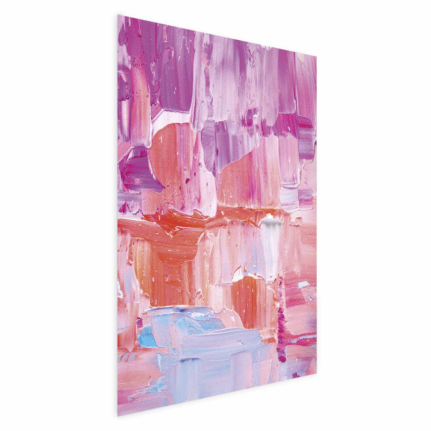 Abstract Pink and Purple Brushstrokes Poster