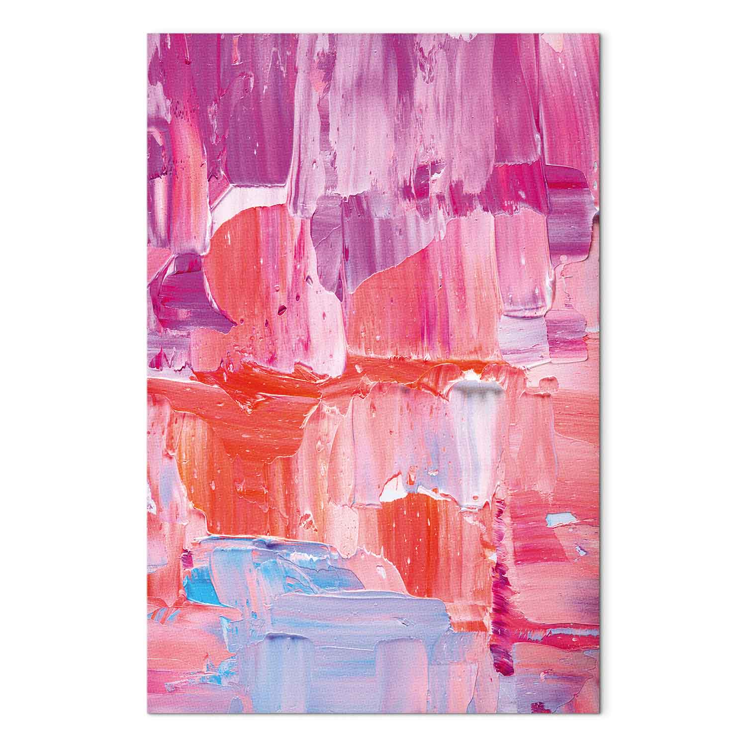 Abstract Pink Color Transitions Canvas Print