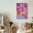 Abstract Pink Color Transitions Canvas Print